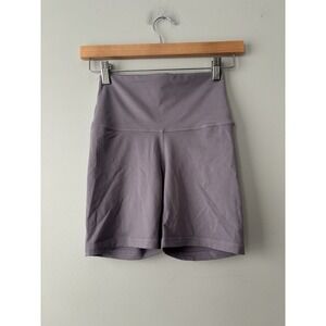Set Active Women's Purple Biker Shorts Size Small Yoga Pilates Athleisure
